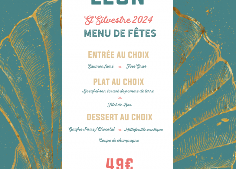 Menu Leon St Sylvestre 2024-2025