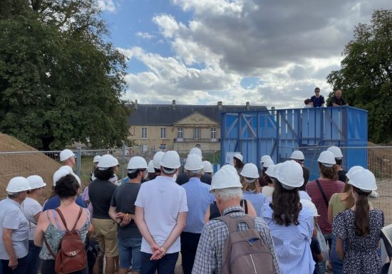 Le château en chantier sous l