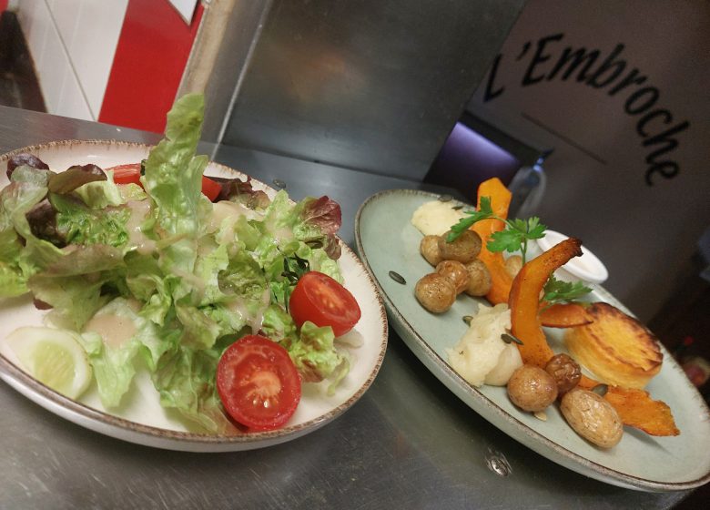 Plat du restaurant L'Embroche dans le Vaugueux à Caen en Normandie